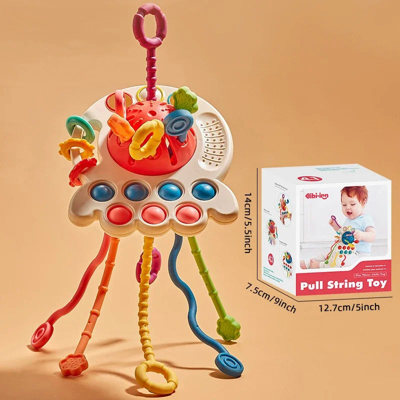 Sensory Octopus Pull Toy