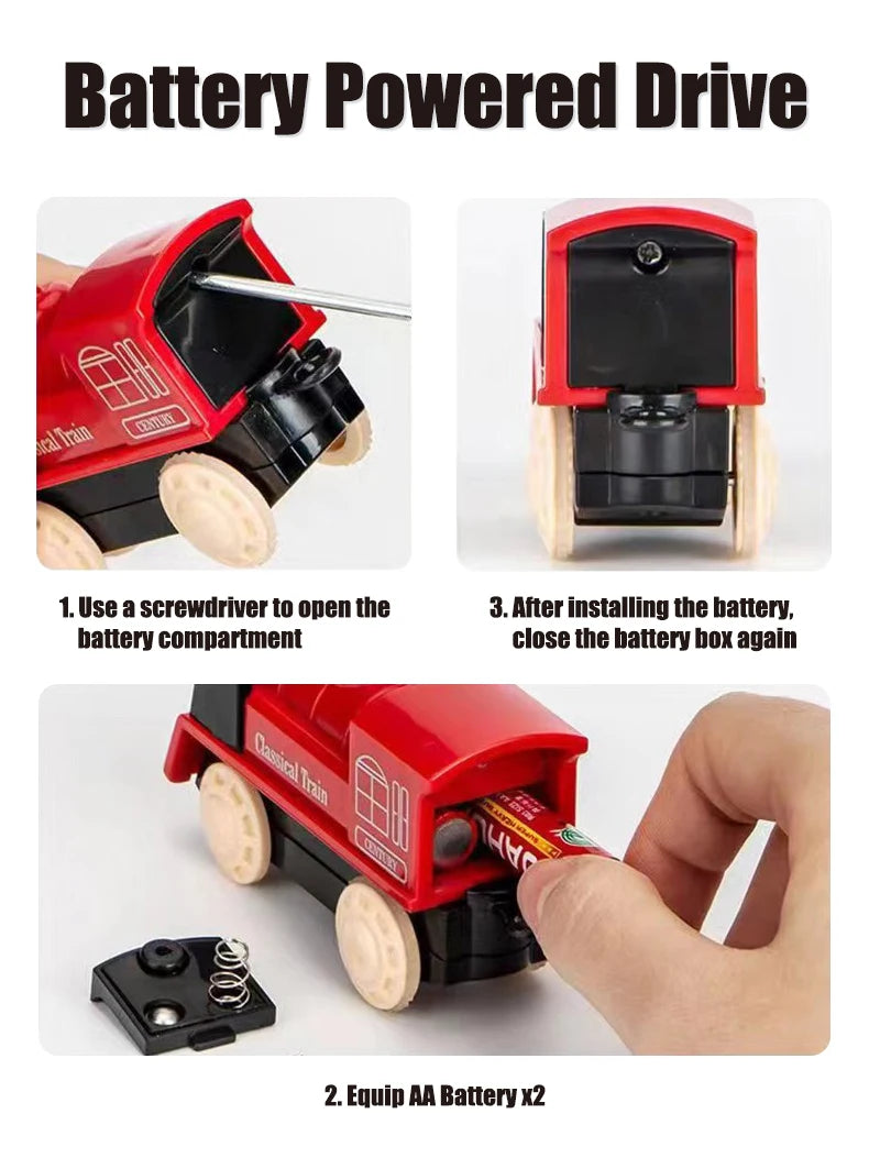 Electric Train Track Set