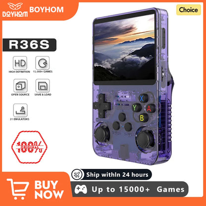 R36S Retro Handheld Console – Portable Gaming System