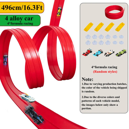 Flexible Gravity Racing Track & Mini Car Set