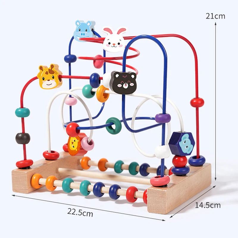 Wooden Bead Maze Toy