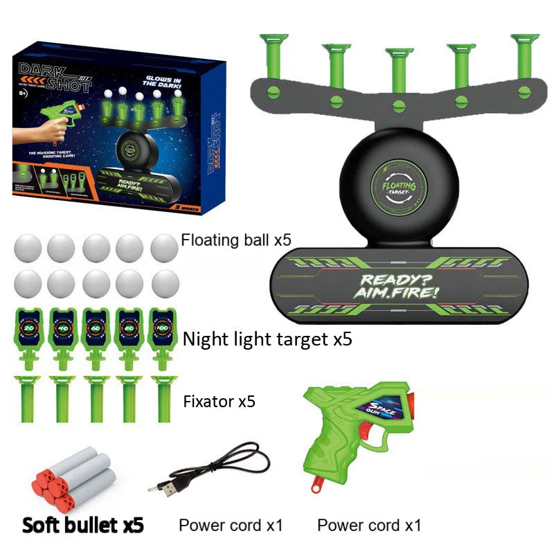 Kids Floating Target Shooting Set – Glow-in-the-Dark Electric Hover Game