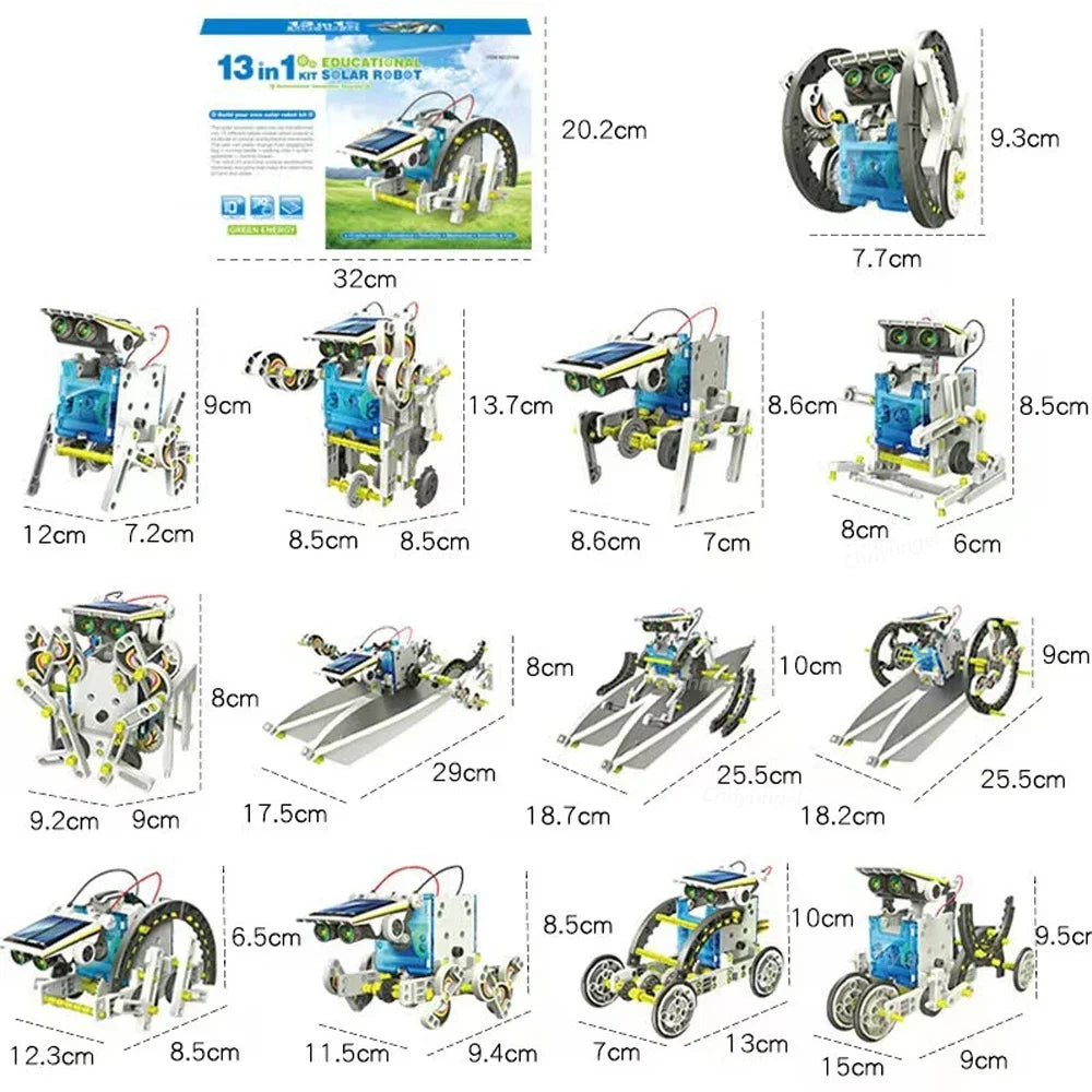 13-in-1 Solar Robot STEM DIY Kit