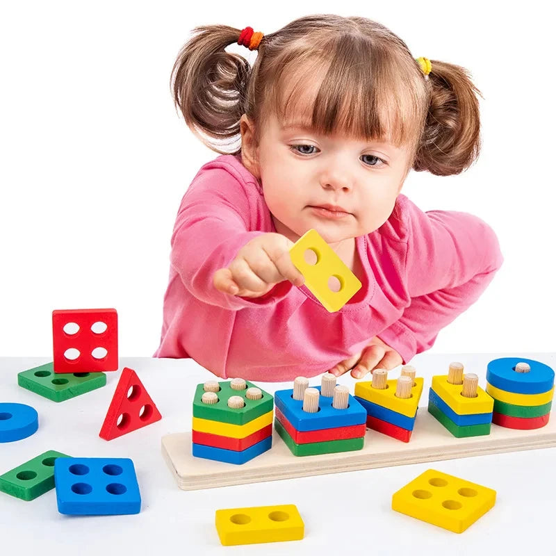 Montessori Wooden Blocks