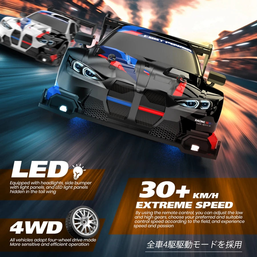 4WD RC Drift Car with LED Lights