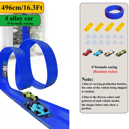 Flexible Gravity Racing Track & Mini Car Set