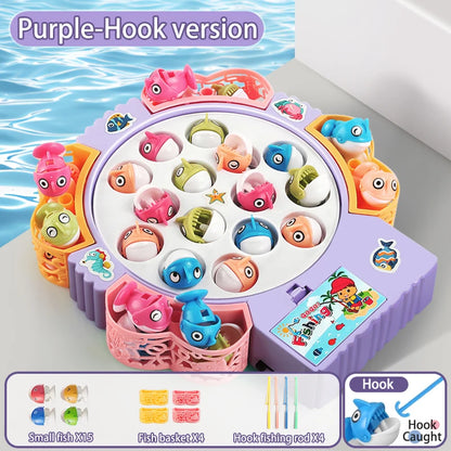Montessori Fishing Game for Kids – Magnetic Rotating Fish Board Toy