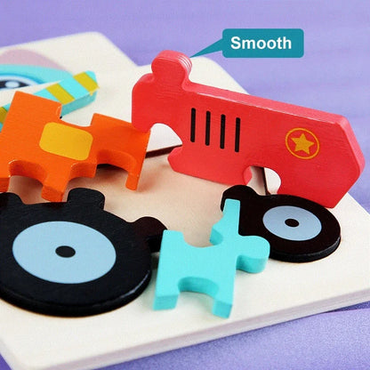 Wooden Montessori Animal Puzzle
