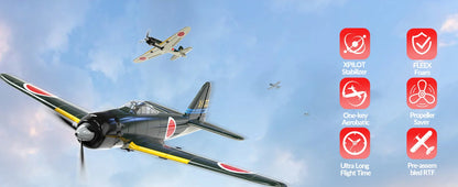 RC Spitfire Fighter Plane – 4CH Remote Control Warbird with Aerobatic Mode