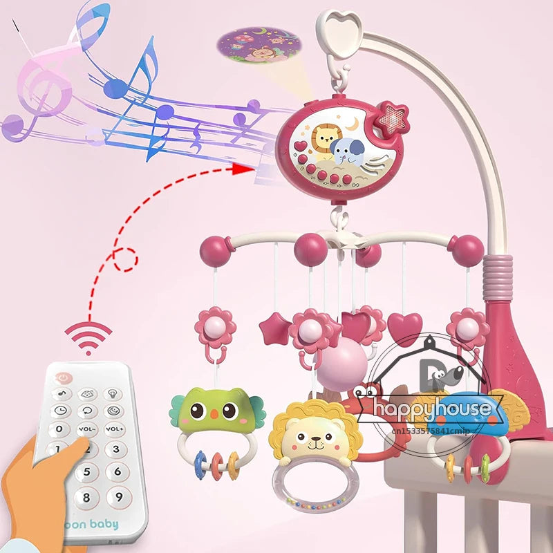 Musical Baby Crib Mobile with Lights & Projection