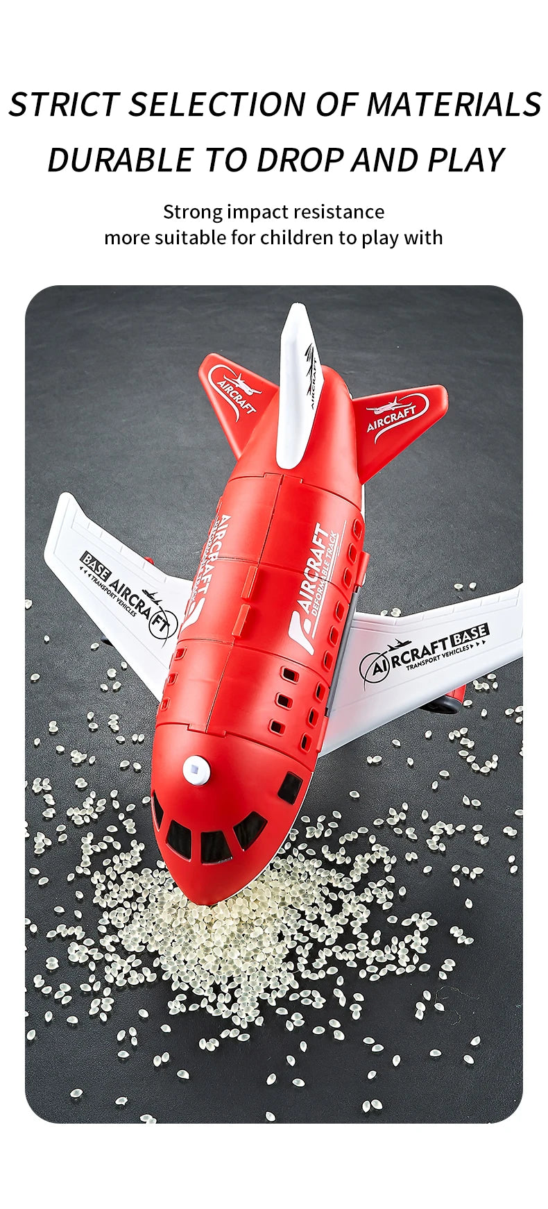 Push & Go Airplane Toy Set – Kids Vehicle Collection with Cars & Traffic Signs