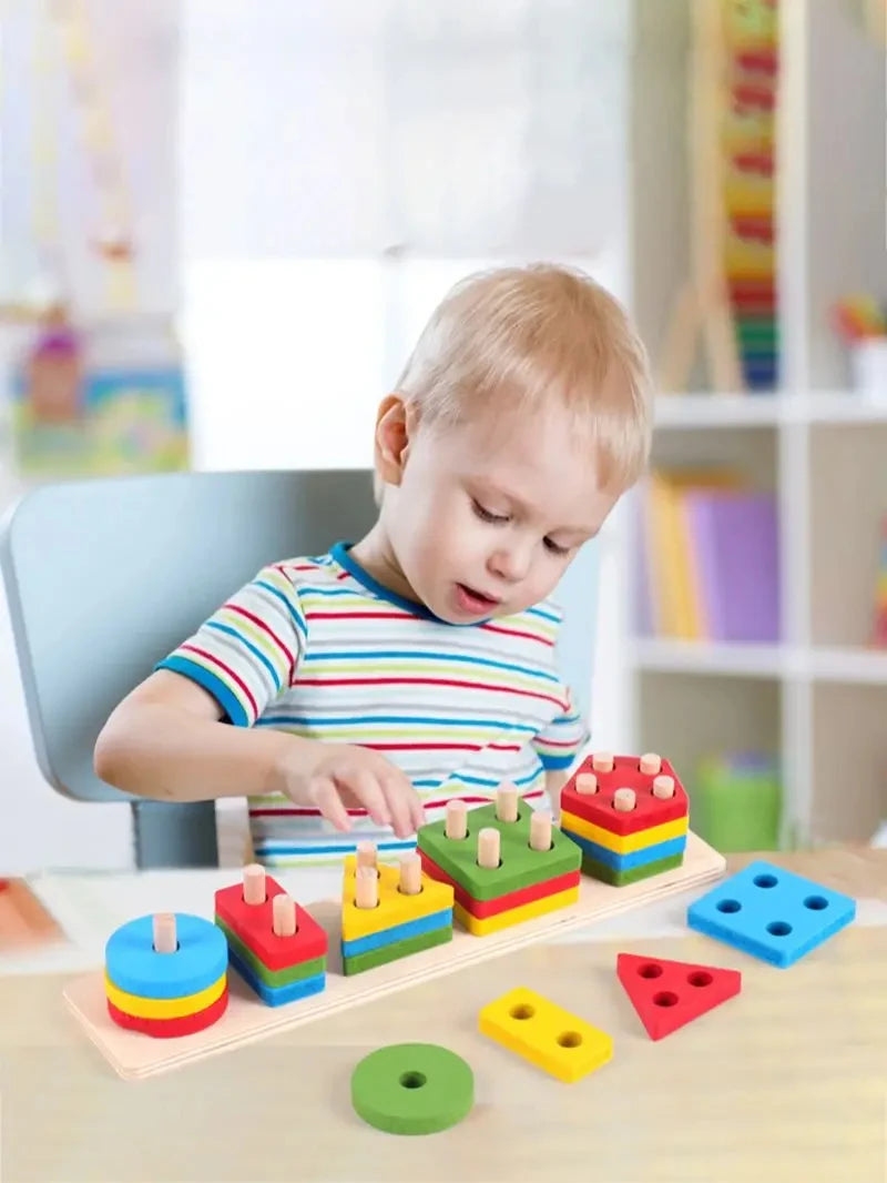 Montessori Wooden Blocks