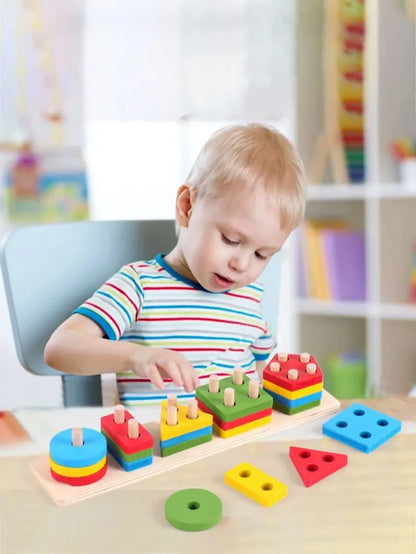 Montessori Wooden Blocks