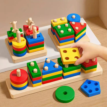 Montessori Wooden Blocks