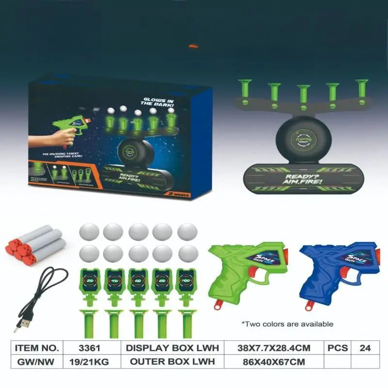 Glow-in-the-Dark Hovering Target Shooting Set