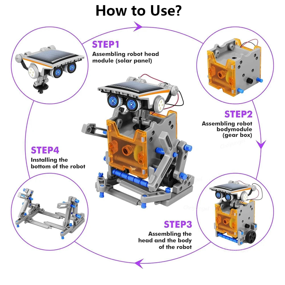 13-in-1 Solar Robot STEM DIY Kit