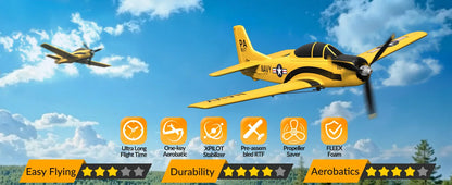 RC Spitfire Fighter Plane – 4CH Remote Control Warbird with Aerobatic Mode
