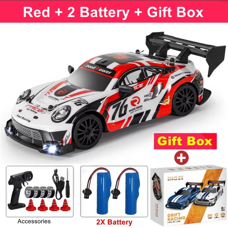 4WD RC Drift Car with LED Lights