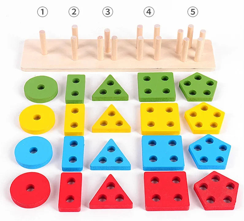 Montessori Wooden Blocks
