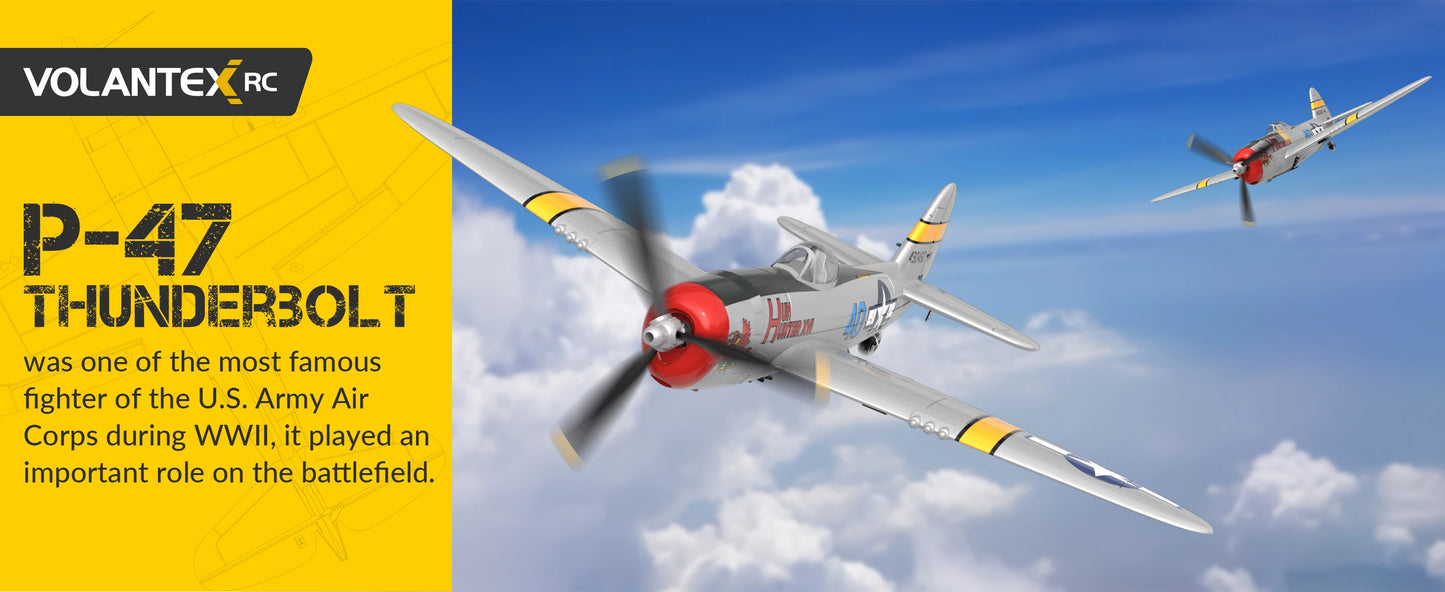RC Spitfire Fighter Plane – 4CH Remote Control Warbird with Aerobatic Mode