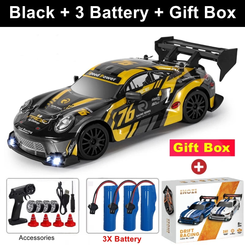 4WD RC Drift Car with LED Lights