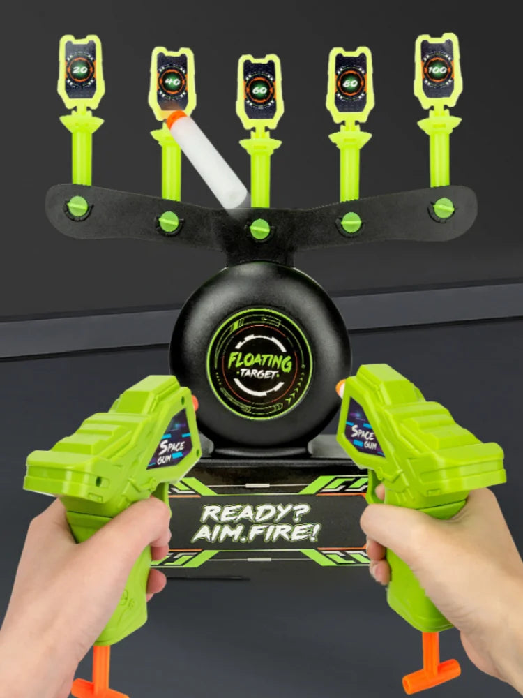 Kids Floating Target Shooting Set – Glow-in-the-Dark Electric Hover Game