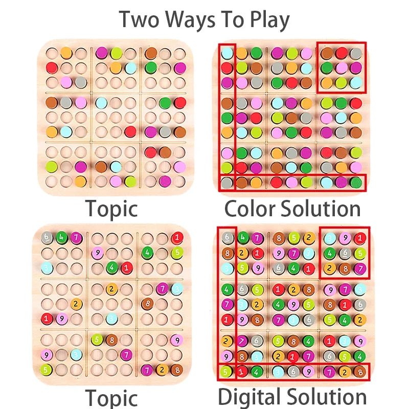Montessori Wooden Sudoku Game