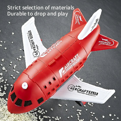 Push & Go Airplane Toy Set – Kids Vehicle Collection with Cars & Traffic Signs