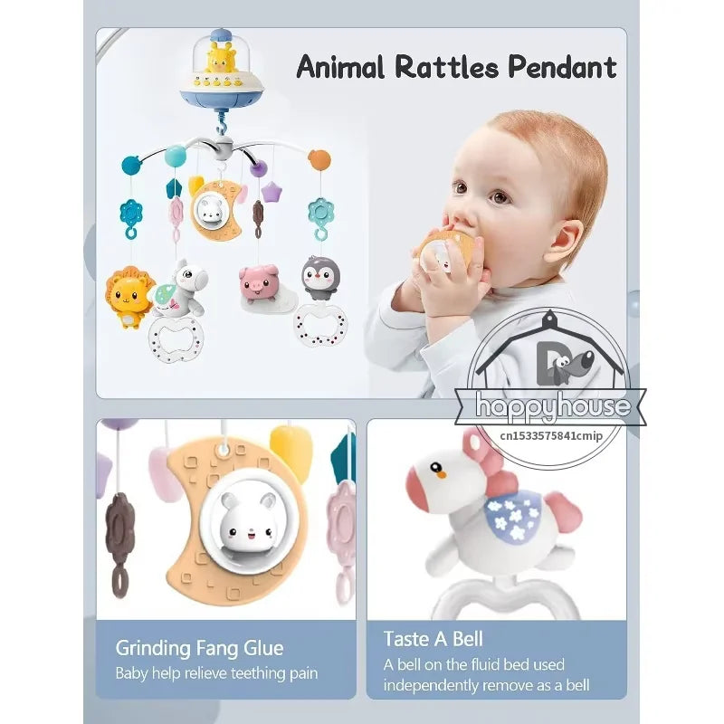 Musical Baby Crib Mobile with Lights & Projection