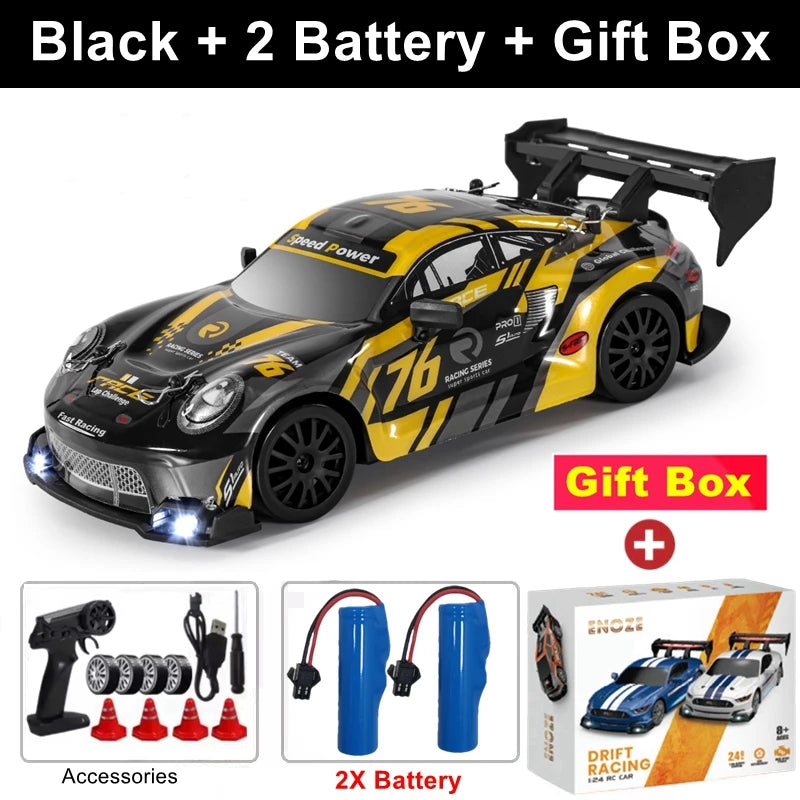 4WD RC Drift Car with LED Lights