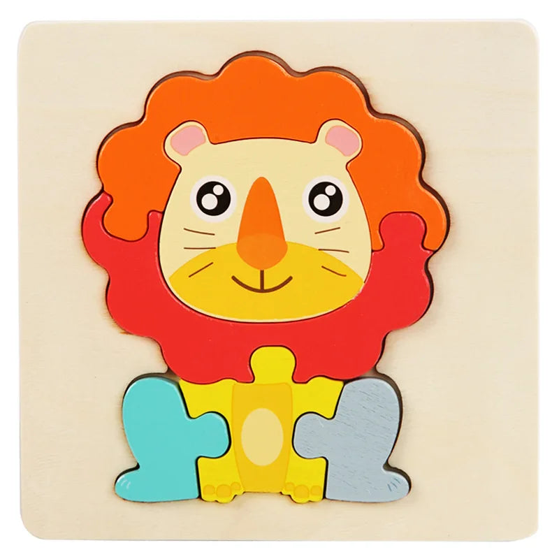 Wooden Montessori Animal Puzzle
