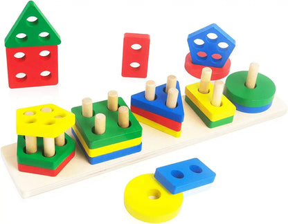 Montessori Wooden Blocks