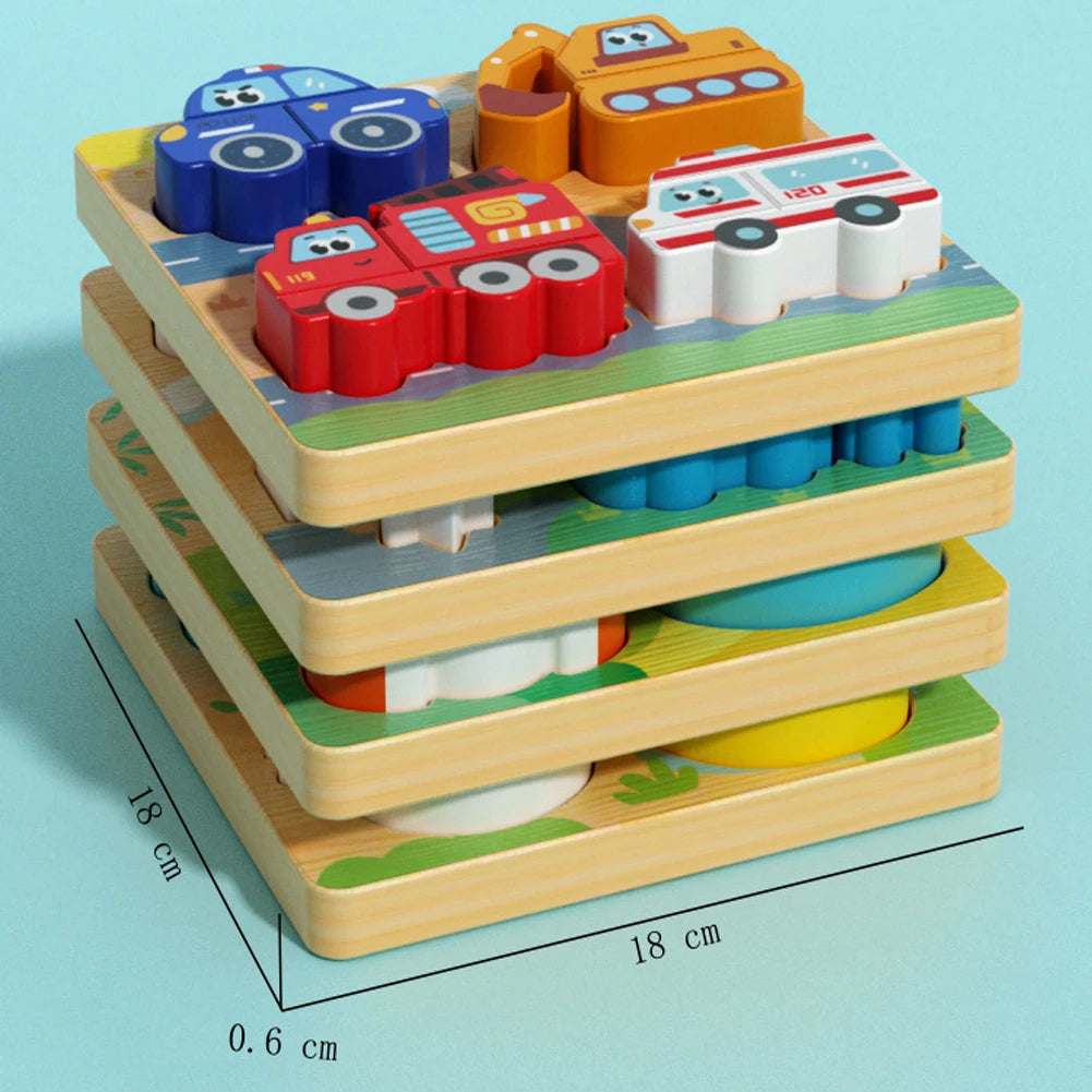 4-in-1 Wood Puzzle