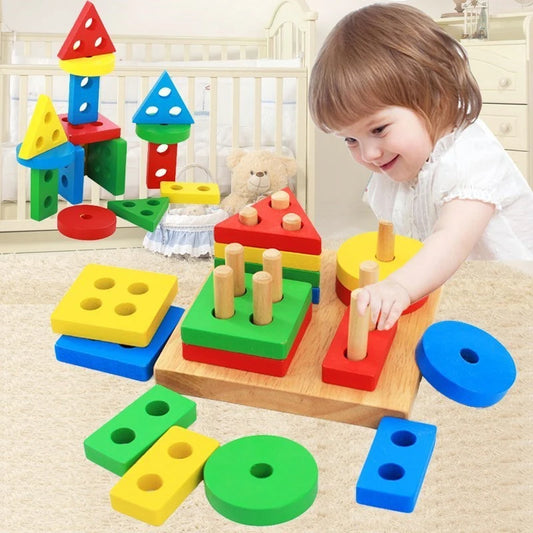 Montessori Wooden Blocks