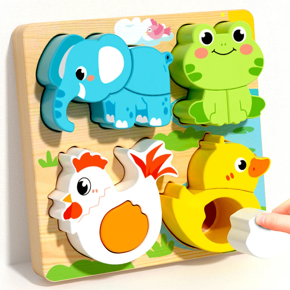 4-in-1 Wood Puzzle