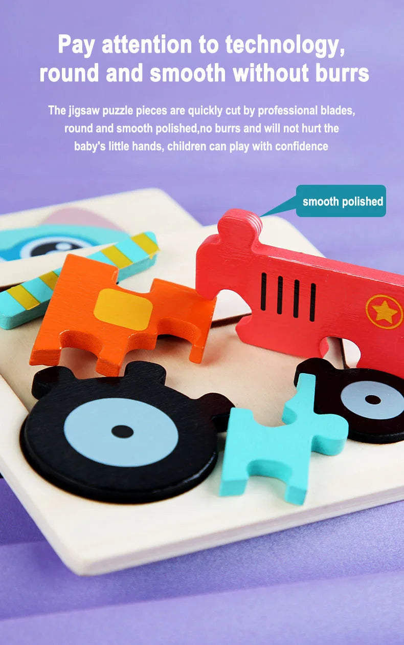 Wooden Montessori Animal Puzzle