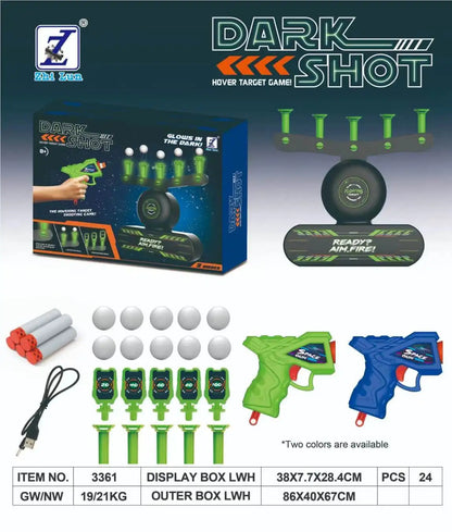 Kids Floating Target Shooting Set – Glow-in-the-Dark Electric Hover Game