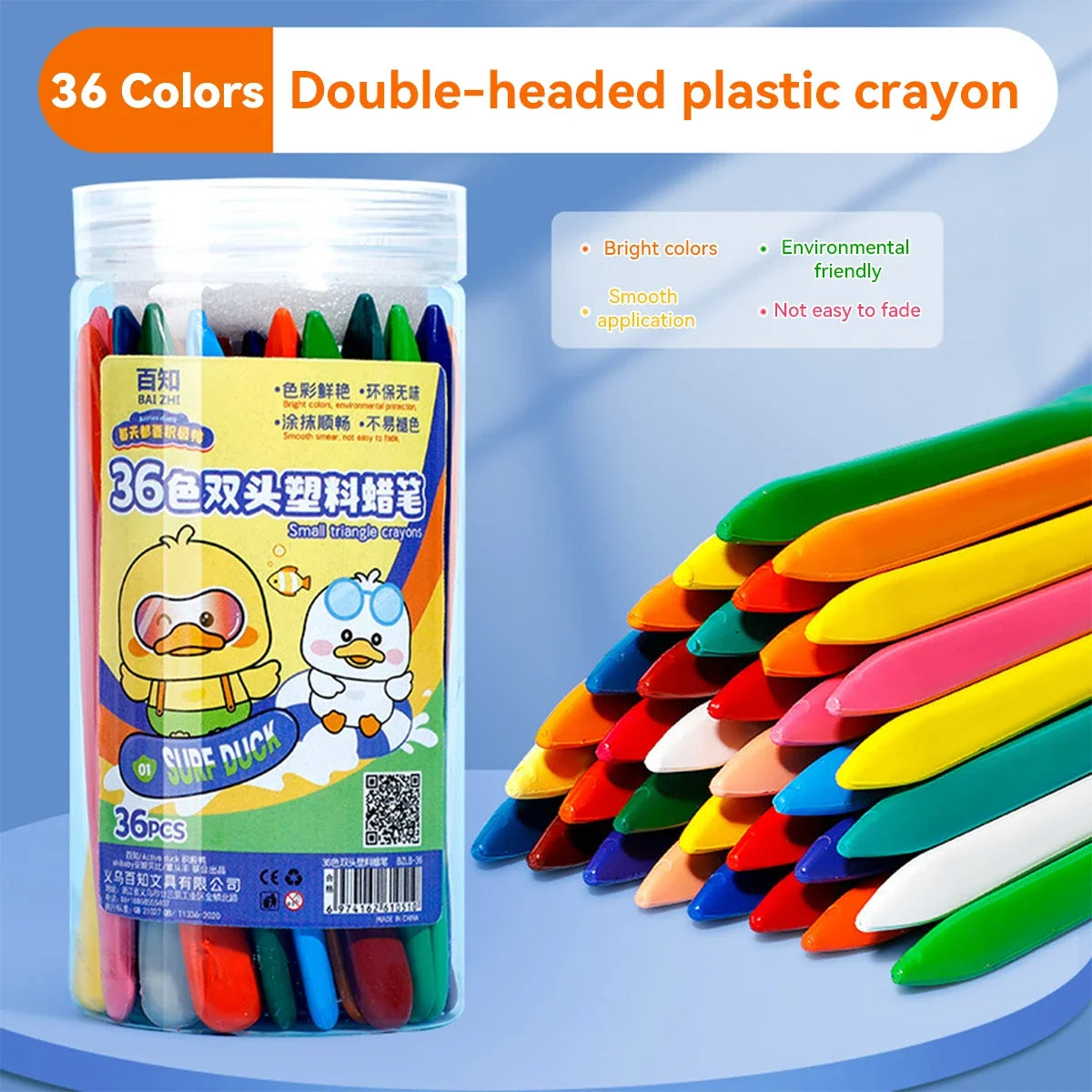 Triangle Crayon Set