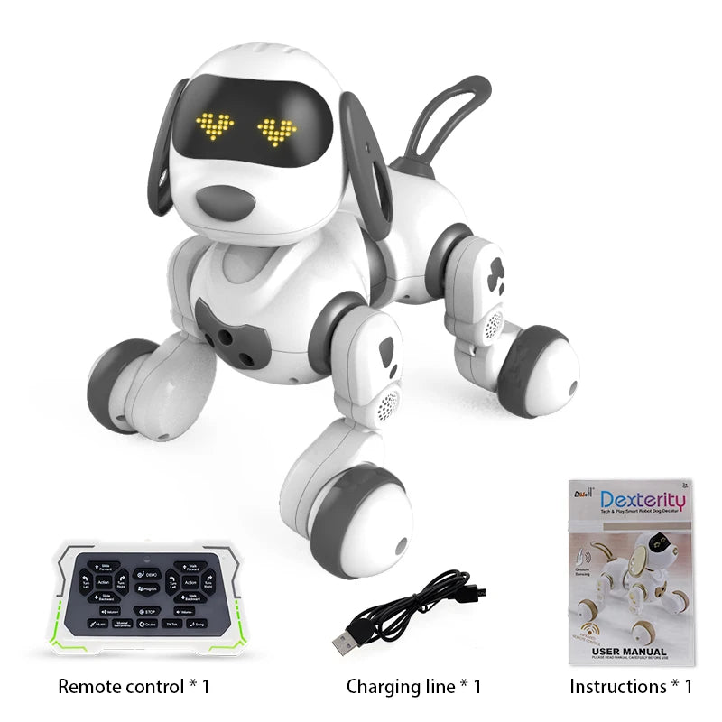 Smart RC Robot Dog – Interactive Stunt Toy with Voice Control, Music & Touch Sensors