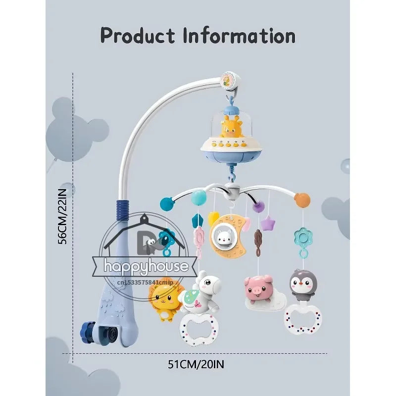 Musical Baby Crib Mobile with Lights & Projection