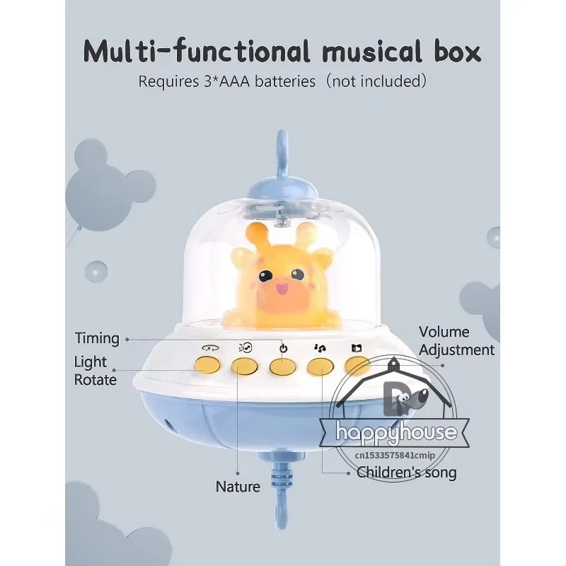 Musical Baby Crib Mobile with Lights & Projection