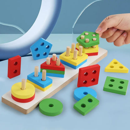 Montessori Wooden Blocks
