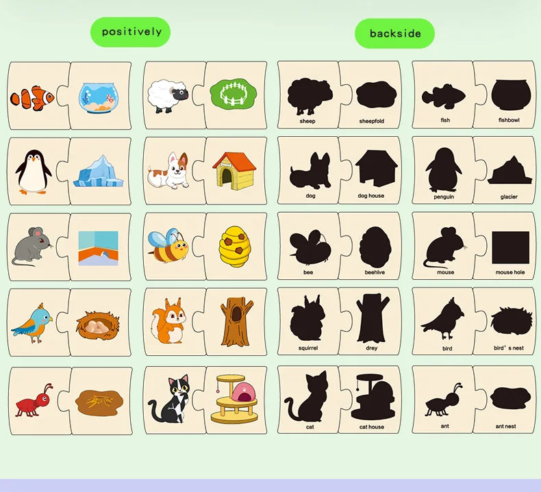 Number Animal Puzzle