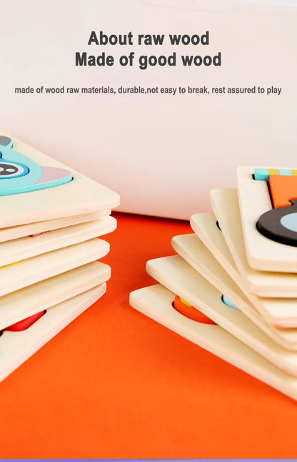 Wooden Montessori Animal Puzzle