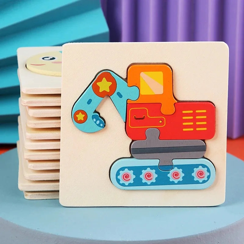 Wooden Montessori Animal Puzzle