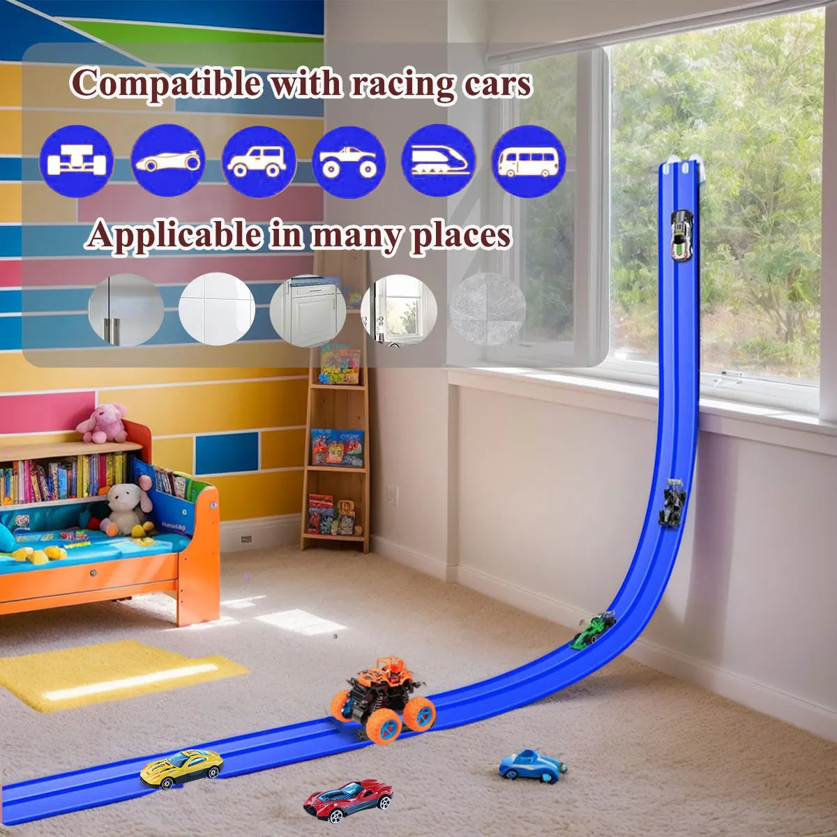 Flexible Gravity Racing Track & Mini Car Set