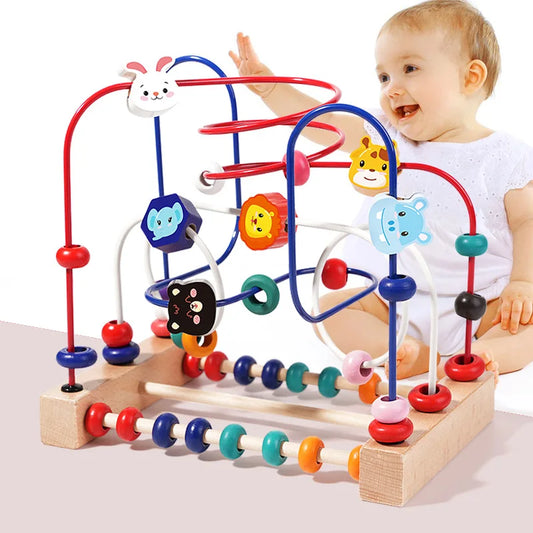 Wooden Bead Maze Toy