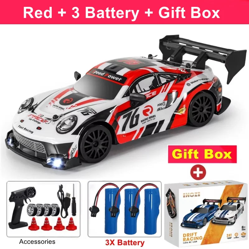 4WD RC Drift Car with LED Lights