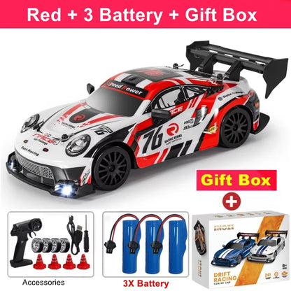 4WD RC Drift Car with LED Lights