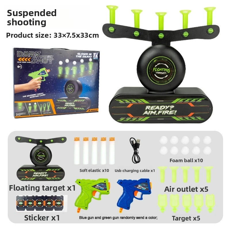 Kids Floating Target Shooting Set – Glow-in-the-Dark Electric Hover Game